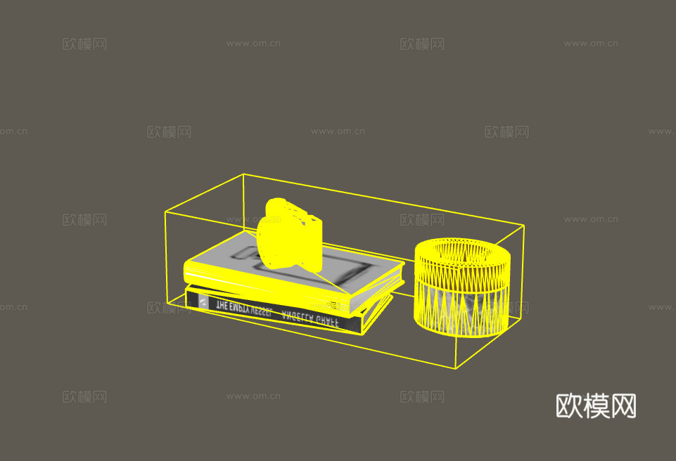 摆件组合su模型