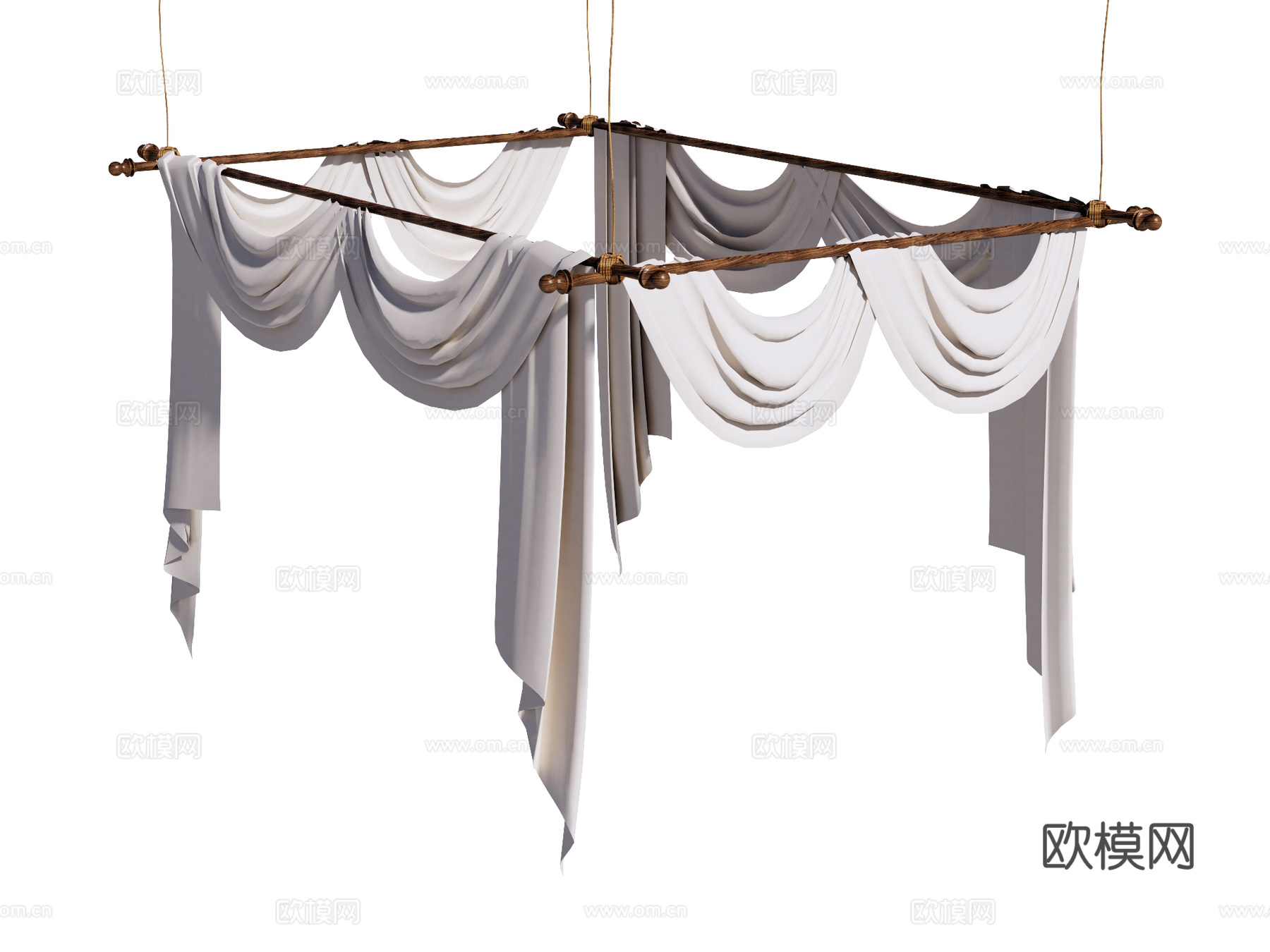 帷幔 纱帐su模型