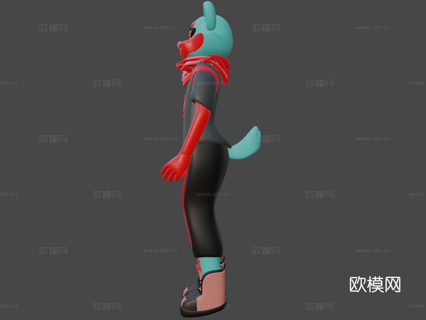 毛皮委托Blender3d模型