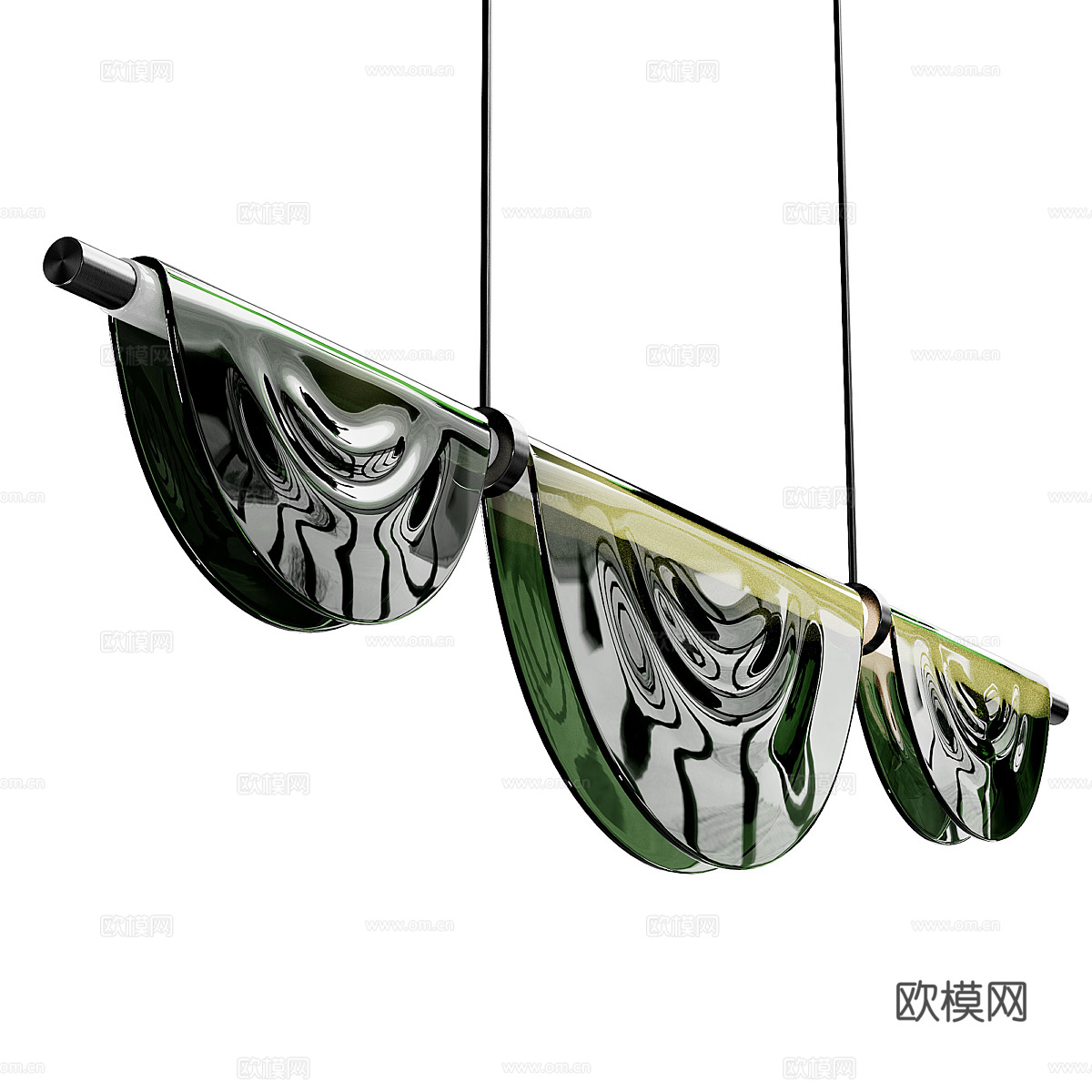 现代Civeb玻璃吊灯3d模型