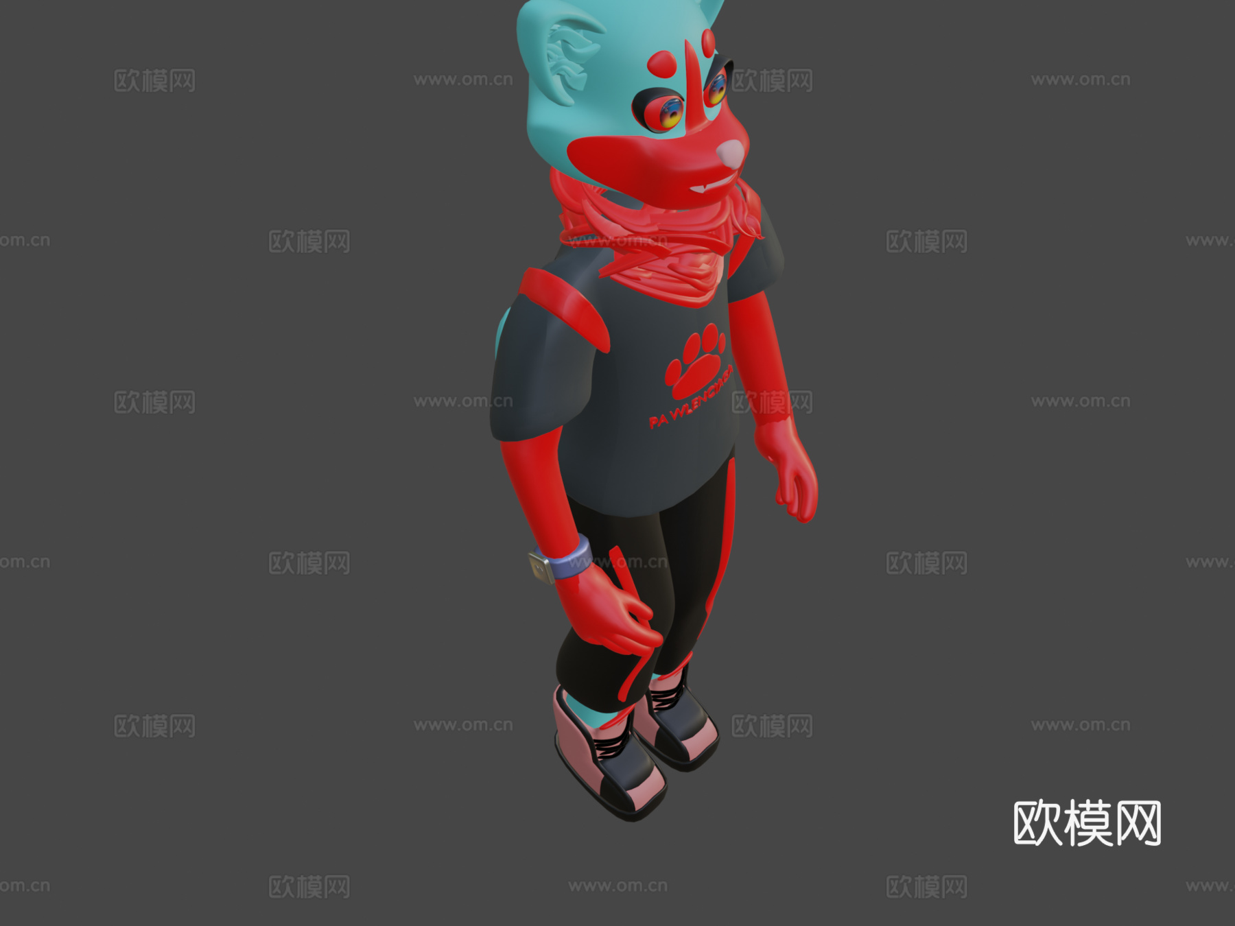 毛皮委托Blender3d模型