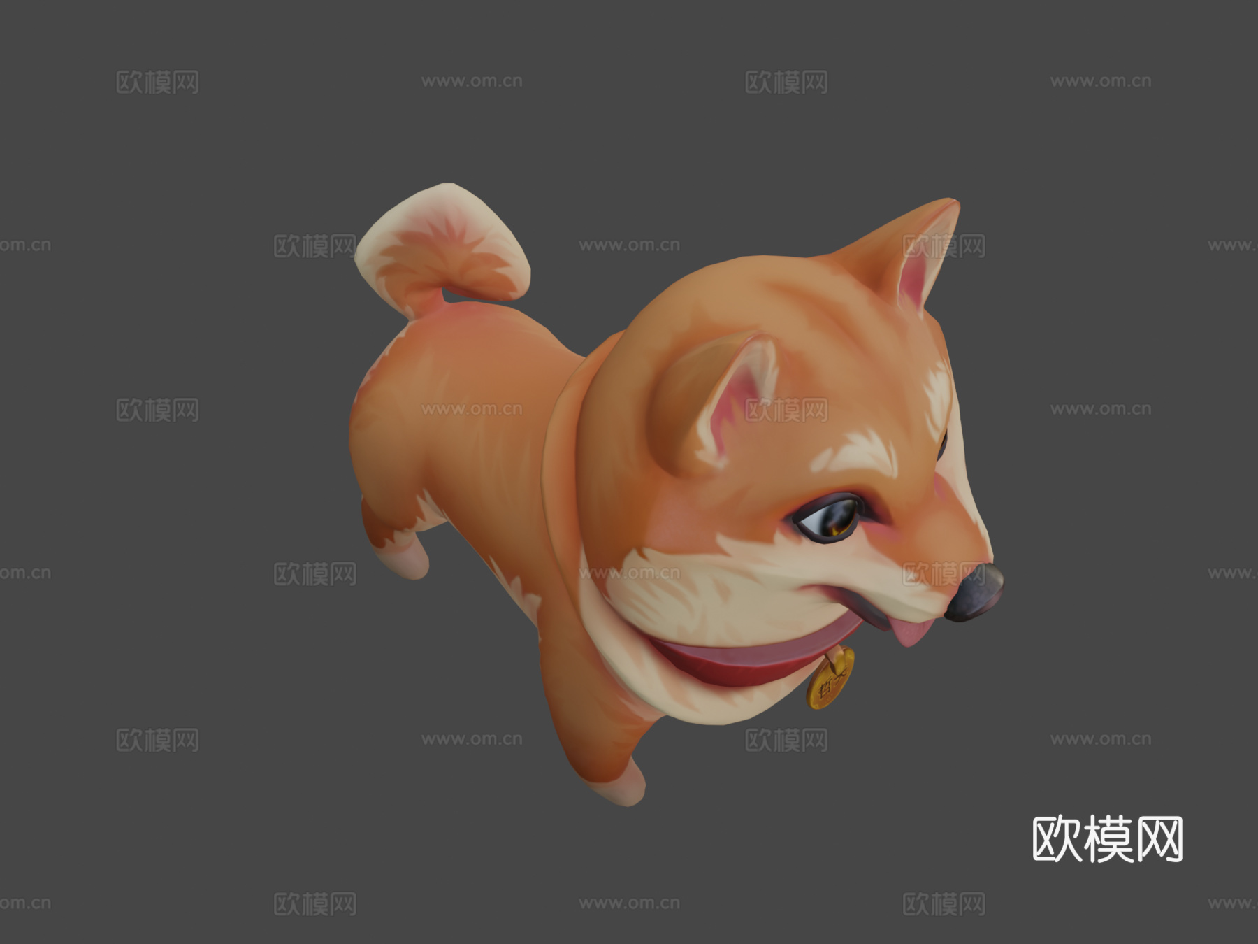 柴犬铁雄3d模型