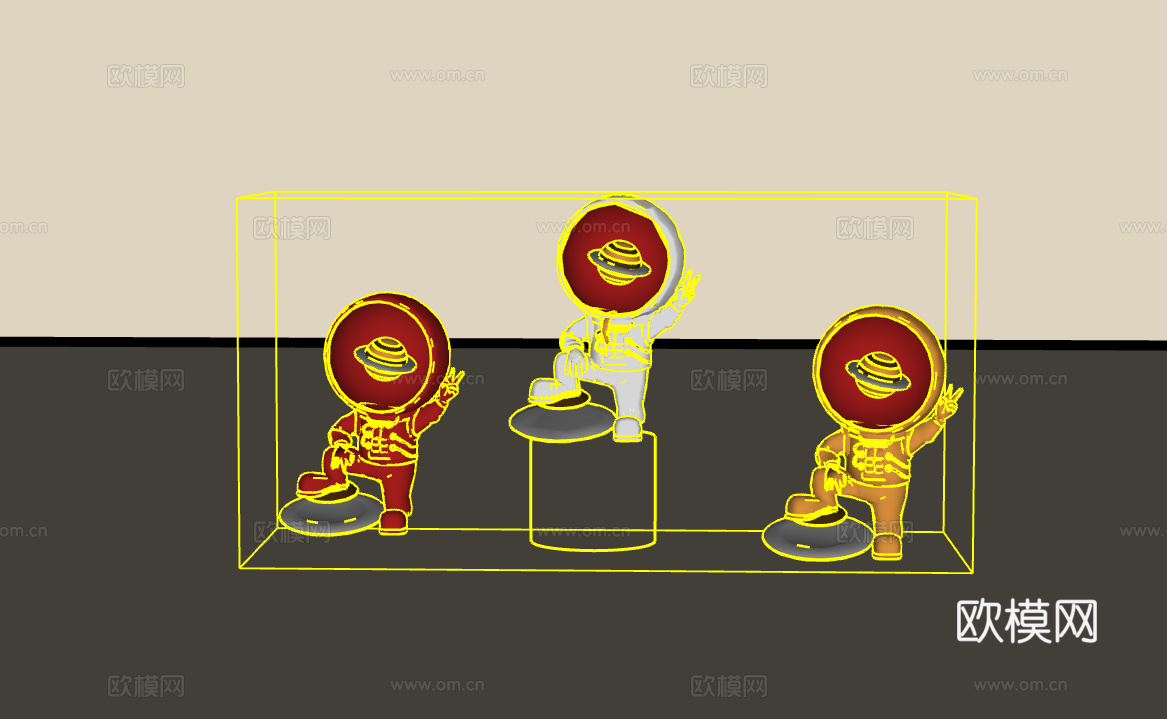 饰品摆件su模型