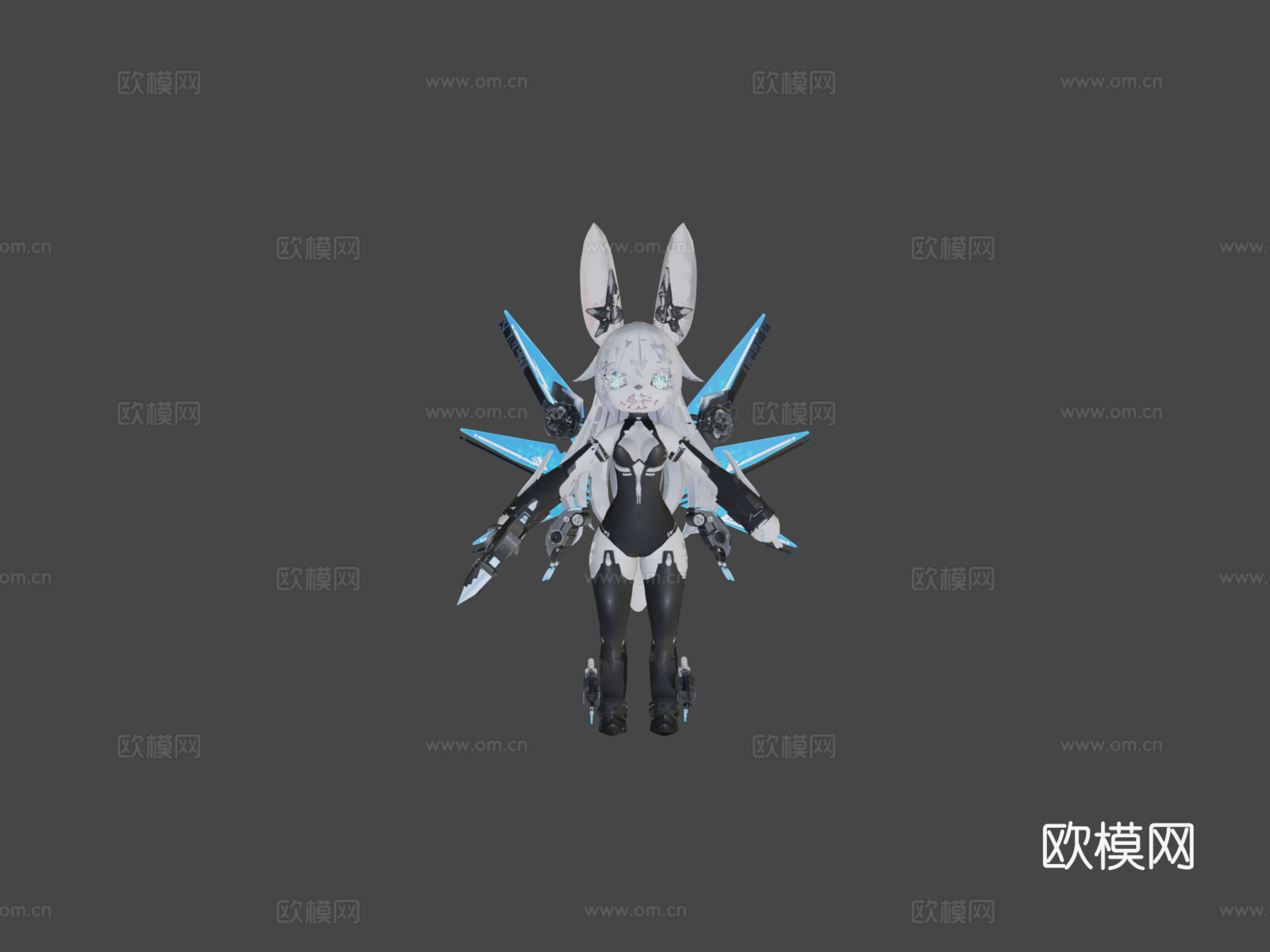 黑心娜娜奇1.13d模型下载（渲染图6）