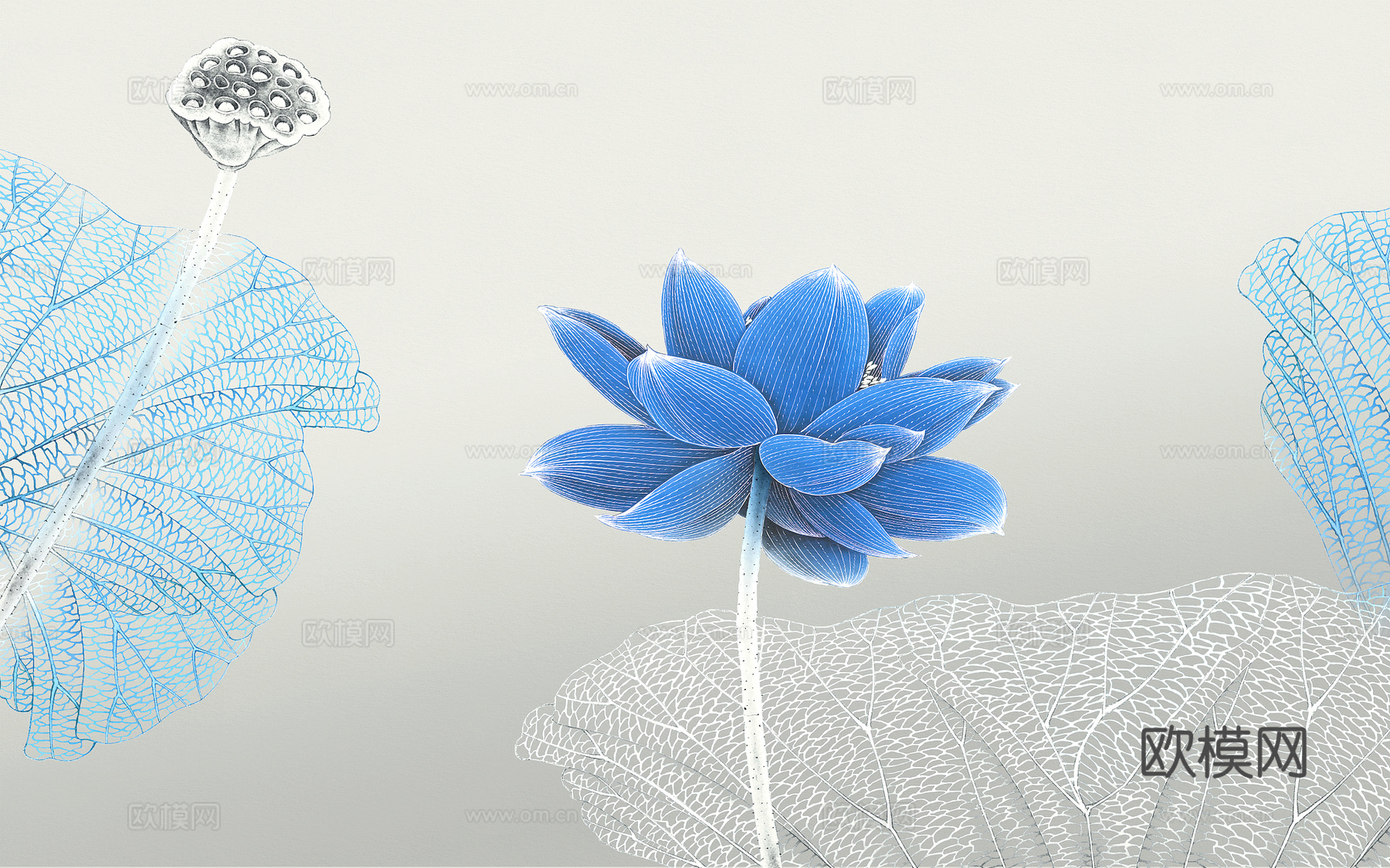 新中式壁纸壁画壁布墙纸墙布云海山水字画花鸟仙鹤荷花花鸟建筑背下载