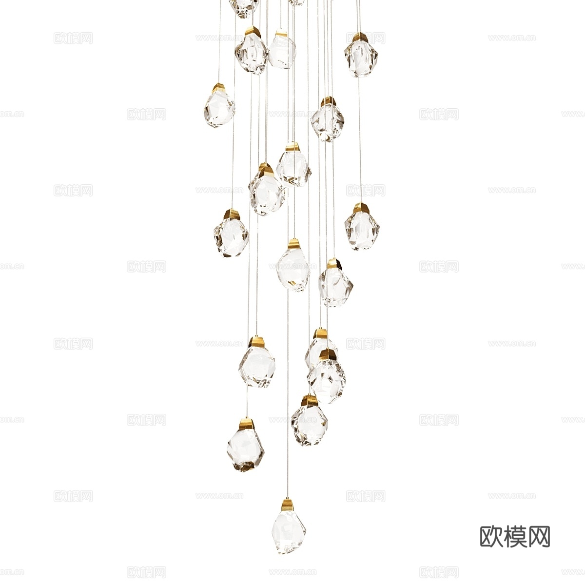 MODELUX 玻璃装饰吸顶灯3d模型下载（渲染图4）