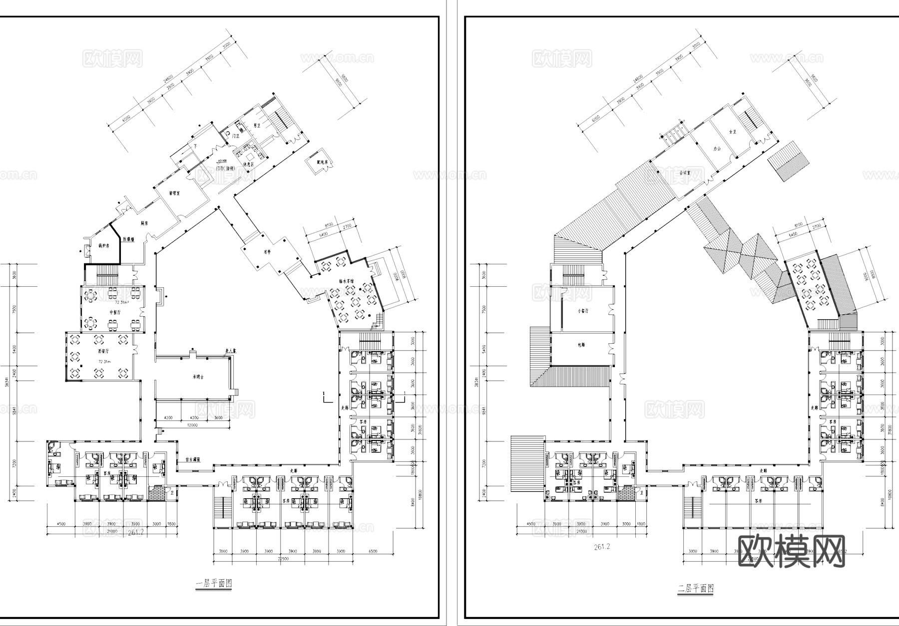 民宿客栈建筑CAD施工图cad施工图