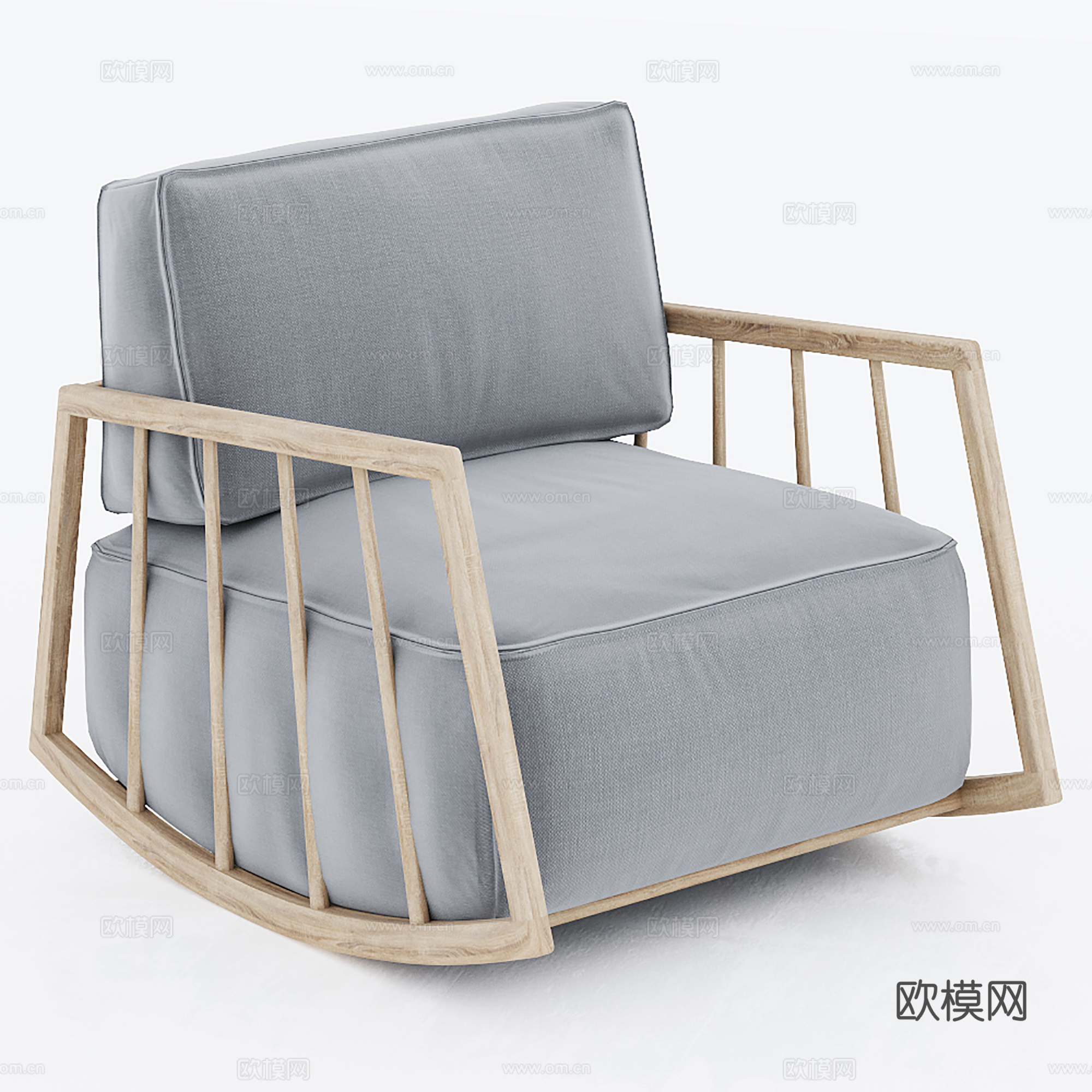 现代休闲椅子3d模型下载（渲染图1）