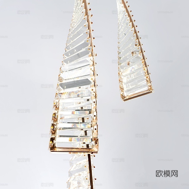 MODELUX 轻奢吊灯3d模型下载（渲染图2）