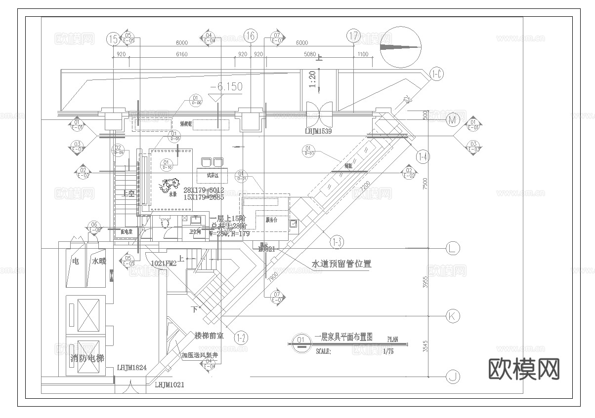 茶楼 茶馆  最新平面施工图合集cad施工图