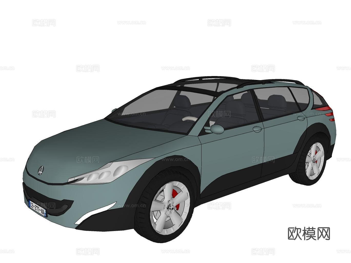 汽车su模型下载（渲染图2）