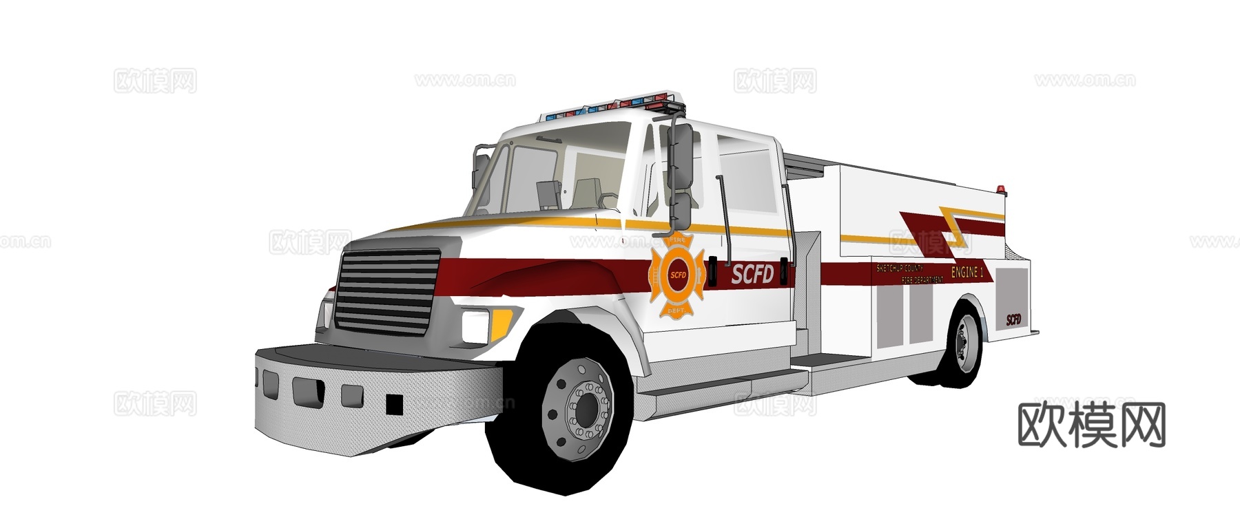 汽车su模型下载（渲染图2）