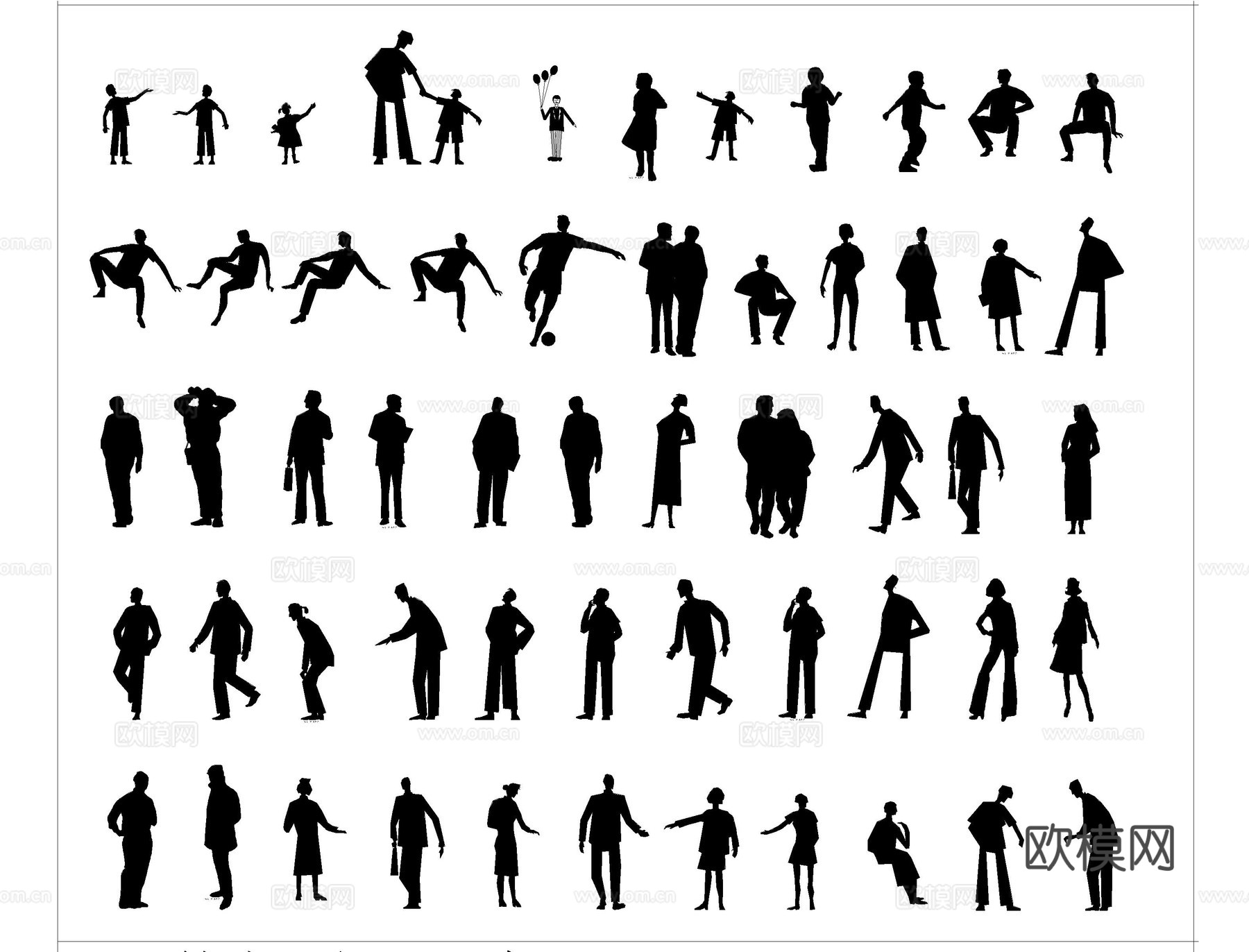 人物CAD图库cad施工图