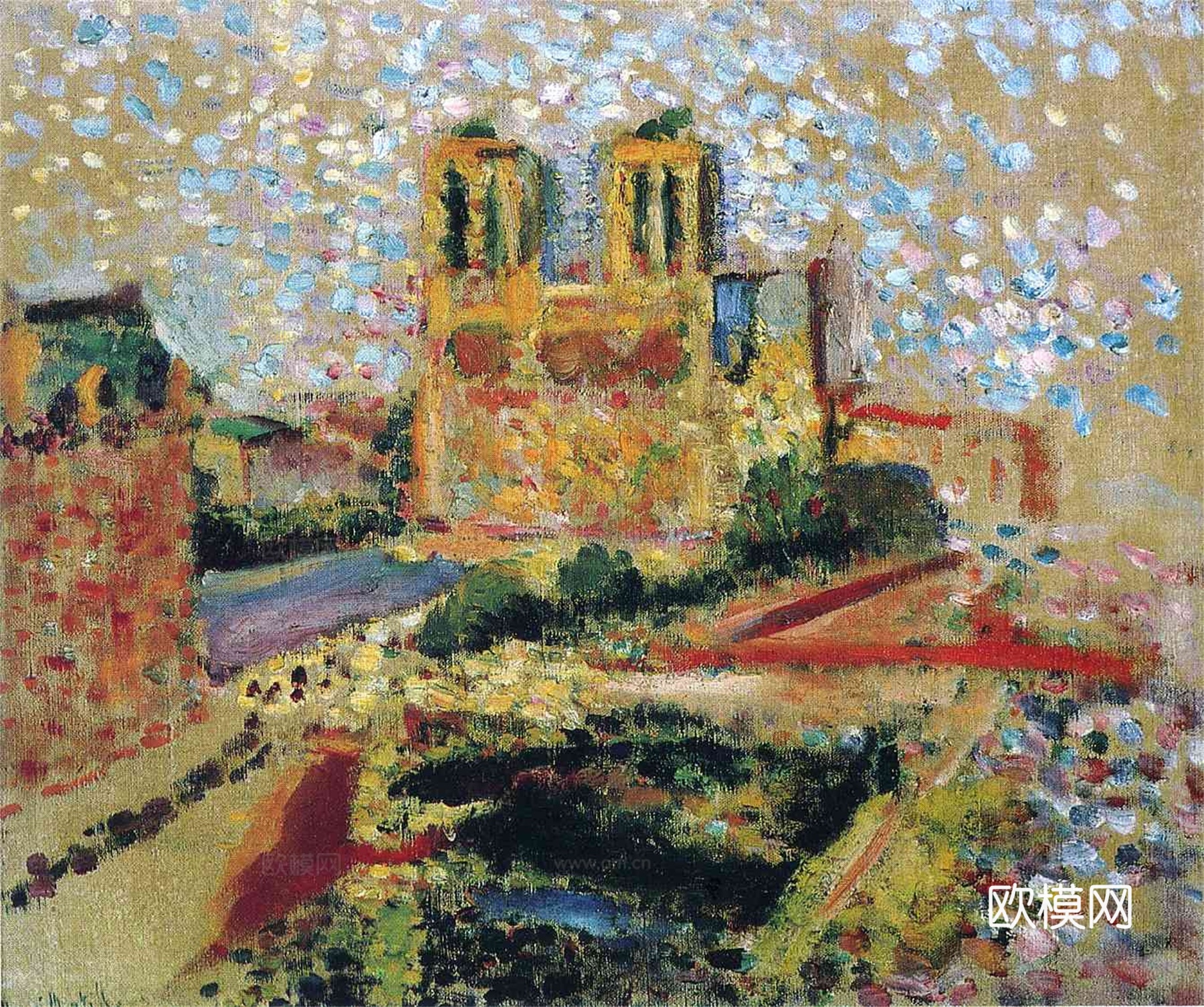 马蒂斯野兽派绘画作品，现代世界经典名画，抽象画354 马蒂斯