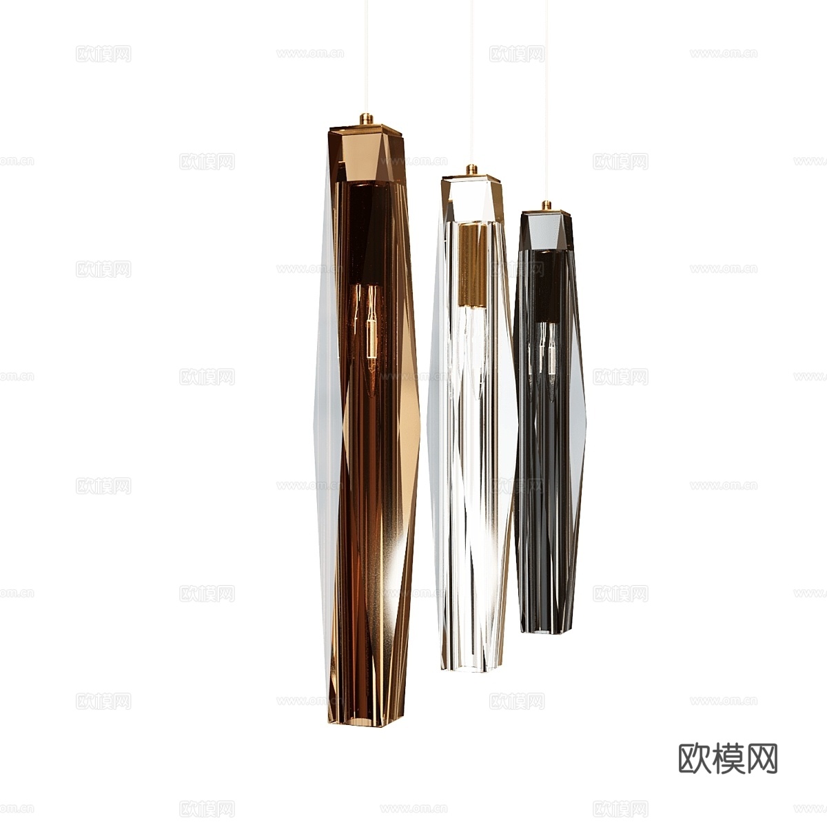 MODELUX 轻奢吊灯3d模型下载（渲染图1）