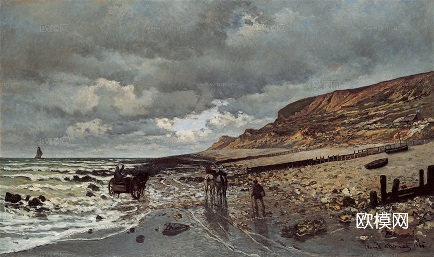 莫奈印象派绘画作品，世界经典名画387The Pointe