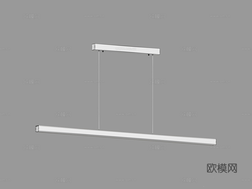 LampsShop 办公吊灯3d模型下载（渲染图2）