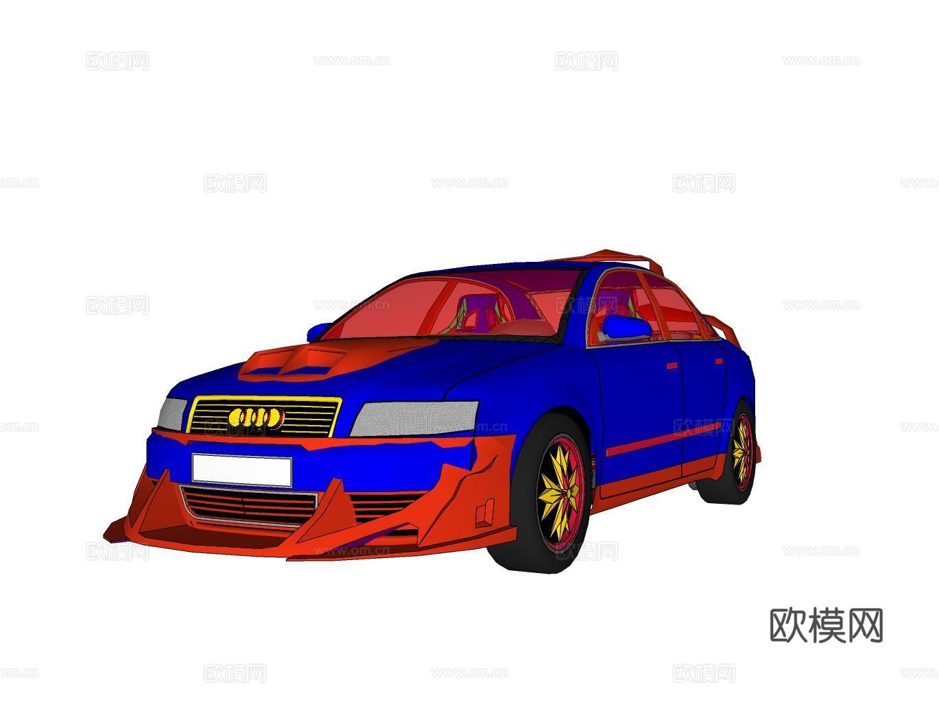 汽车su模型下载（渲染图2）