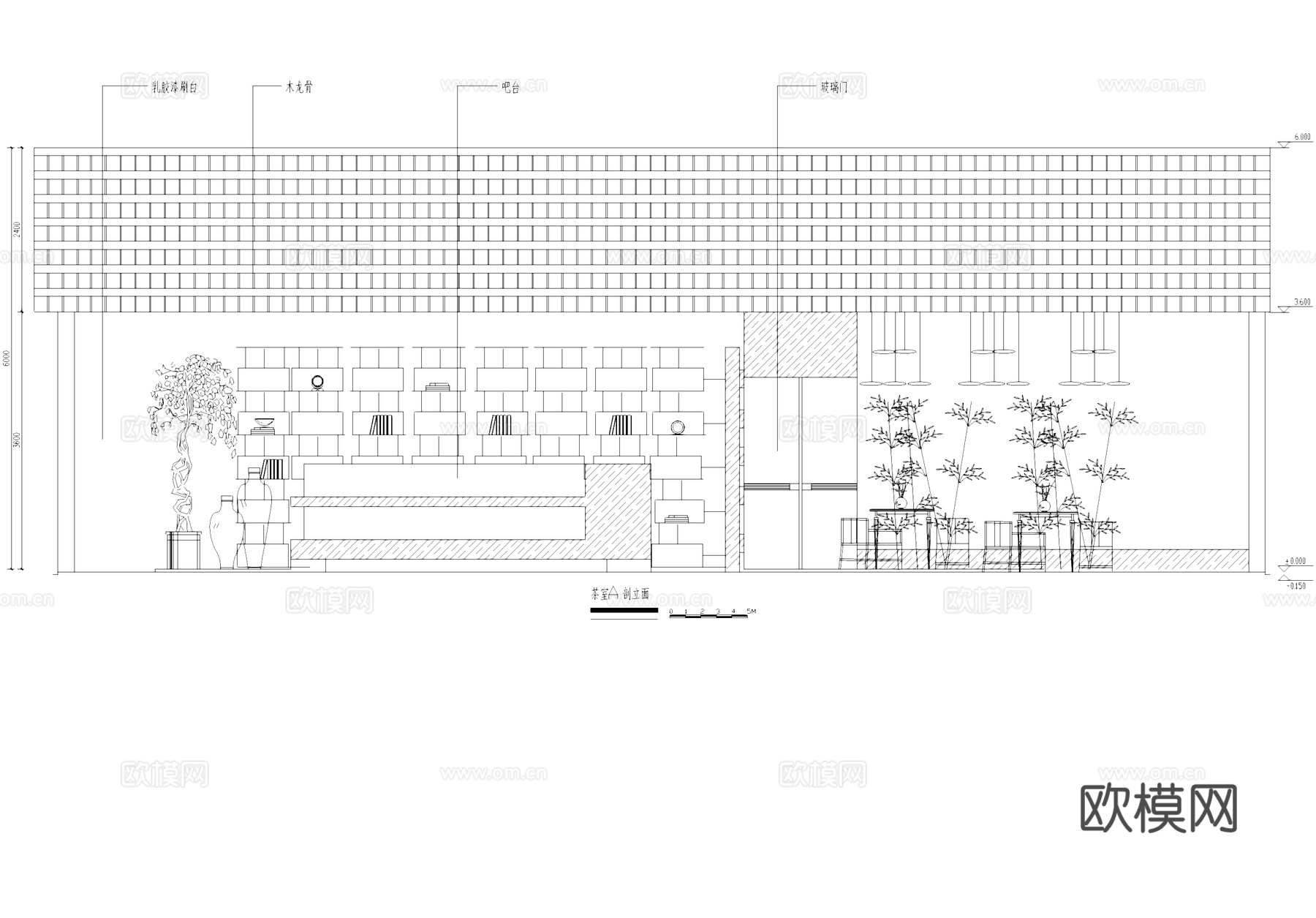 民宿酒店室内工装CAD施工图cad施工图