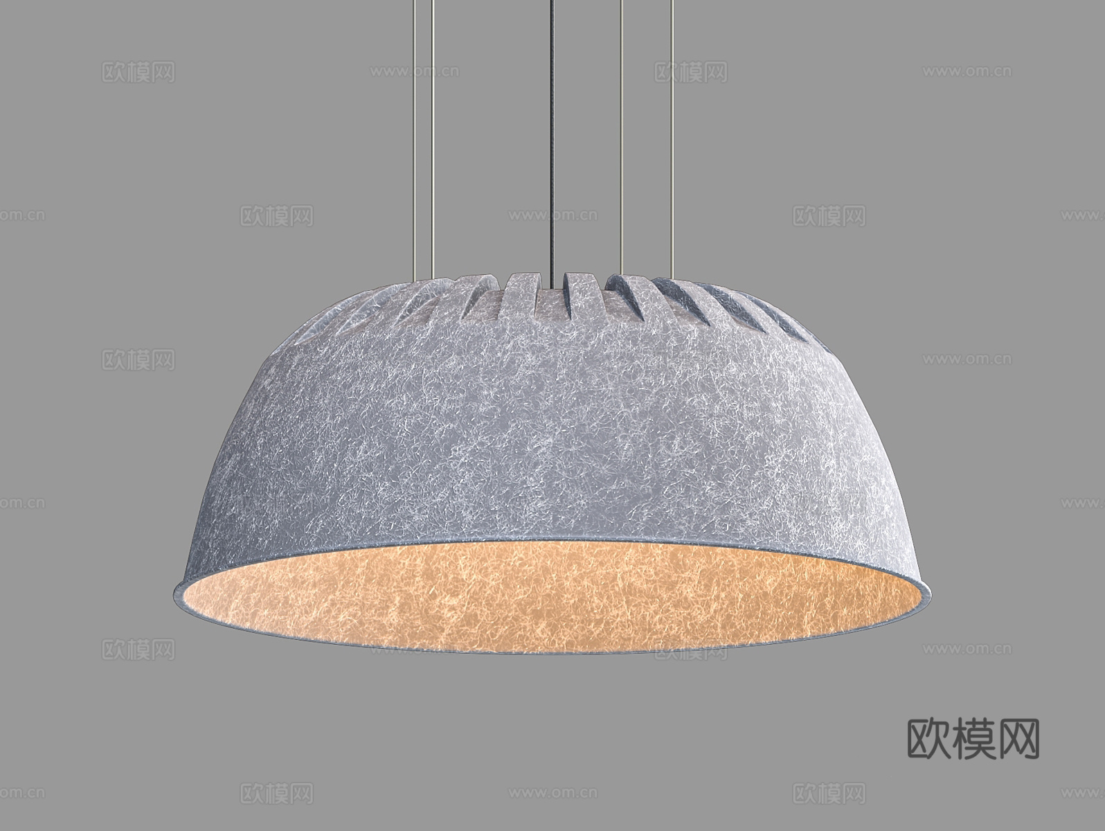 LampsShop 帽子吊灯3d模型下载（渲染图1）