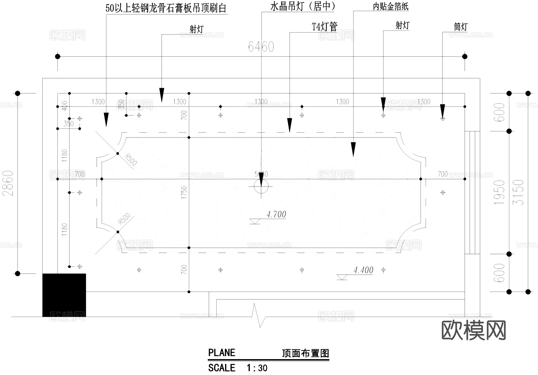 楼梯间室内工装CAD施工图cad施工图
