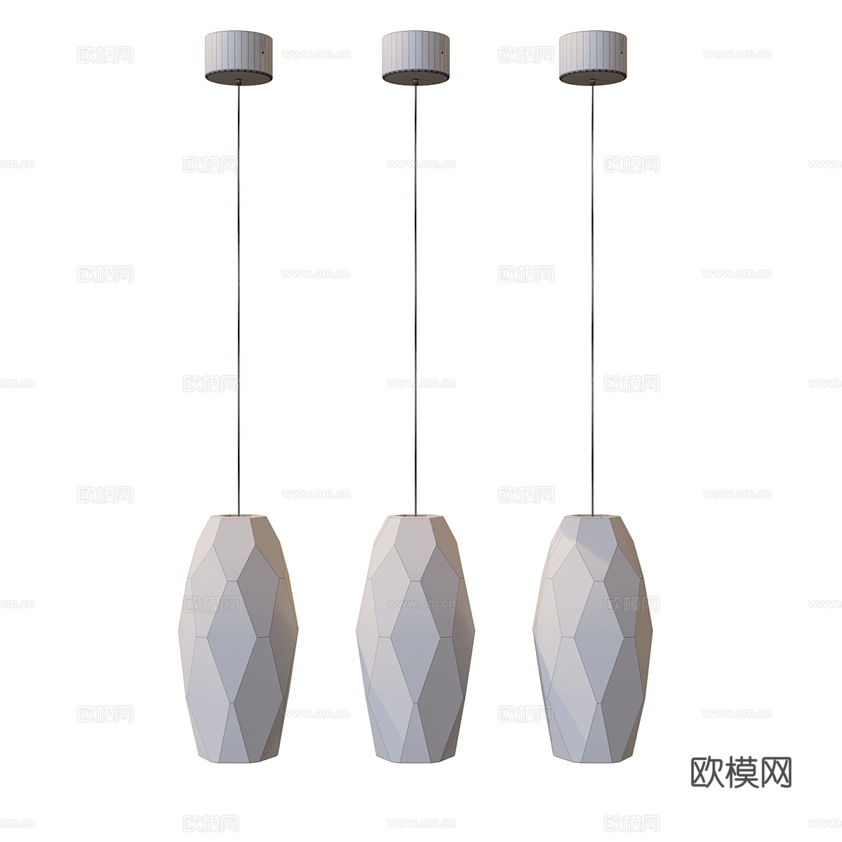 MODELUX 轻奢吊灯3d模型下载（渲染图2）