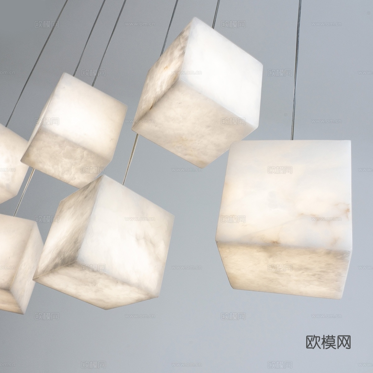 MODELUX 多头吊灯3d模型下载（渲染图2）