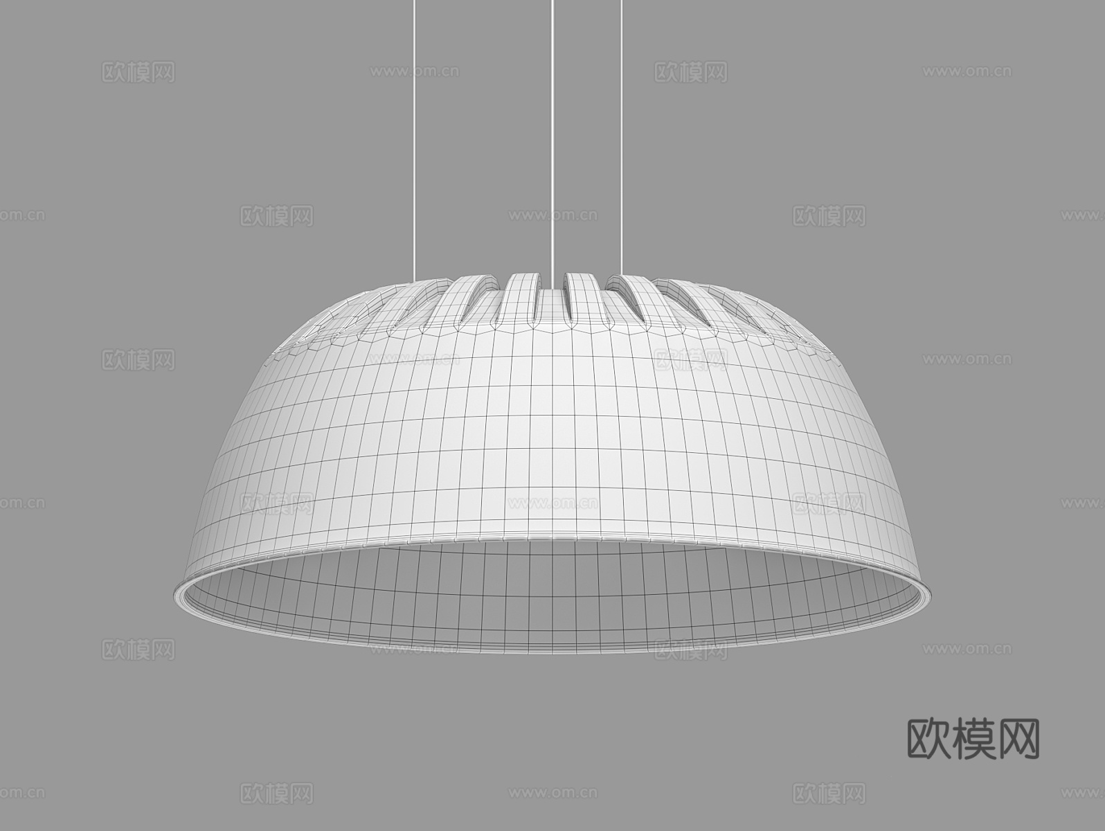 LampsShop 帽子吊灯3d模型下载（渲染图2）