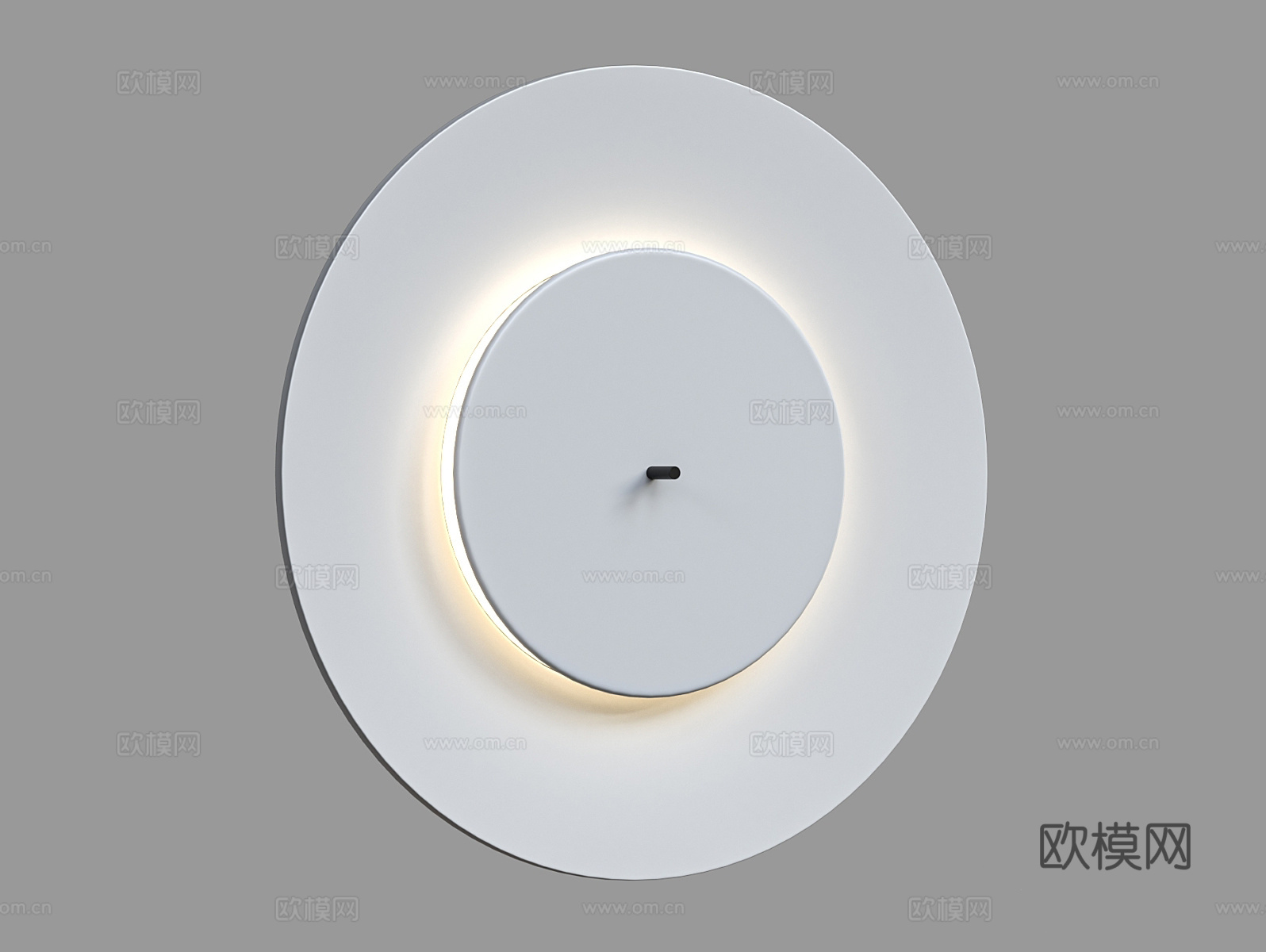 LampsShop 圆形壁灯3d模型下载（渲染图2）
