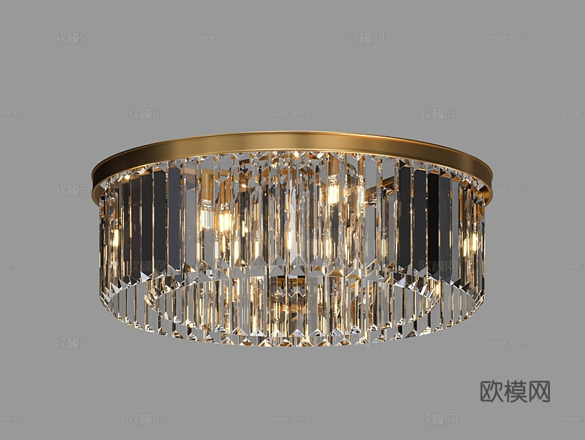 LampsShop 吸顶灯3d模型下载（渲染图1）