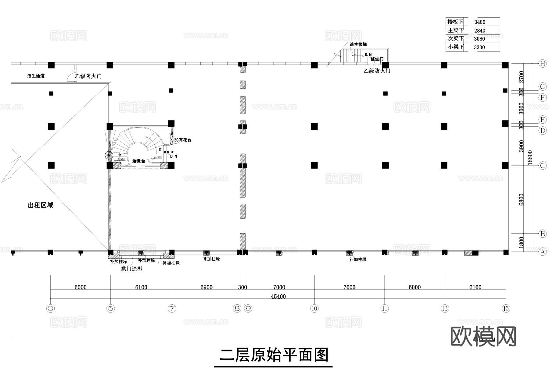 休闲书店书吧室内工装CAD施工图cad施工图