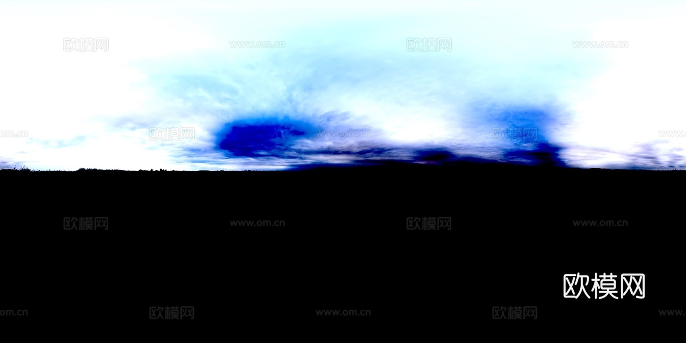 户外天空草地HDR