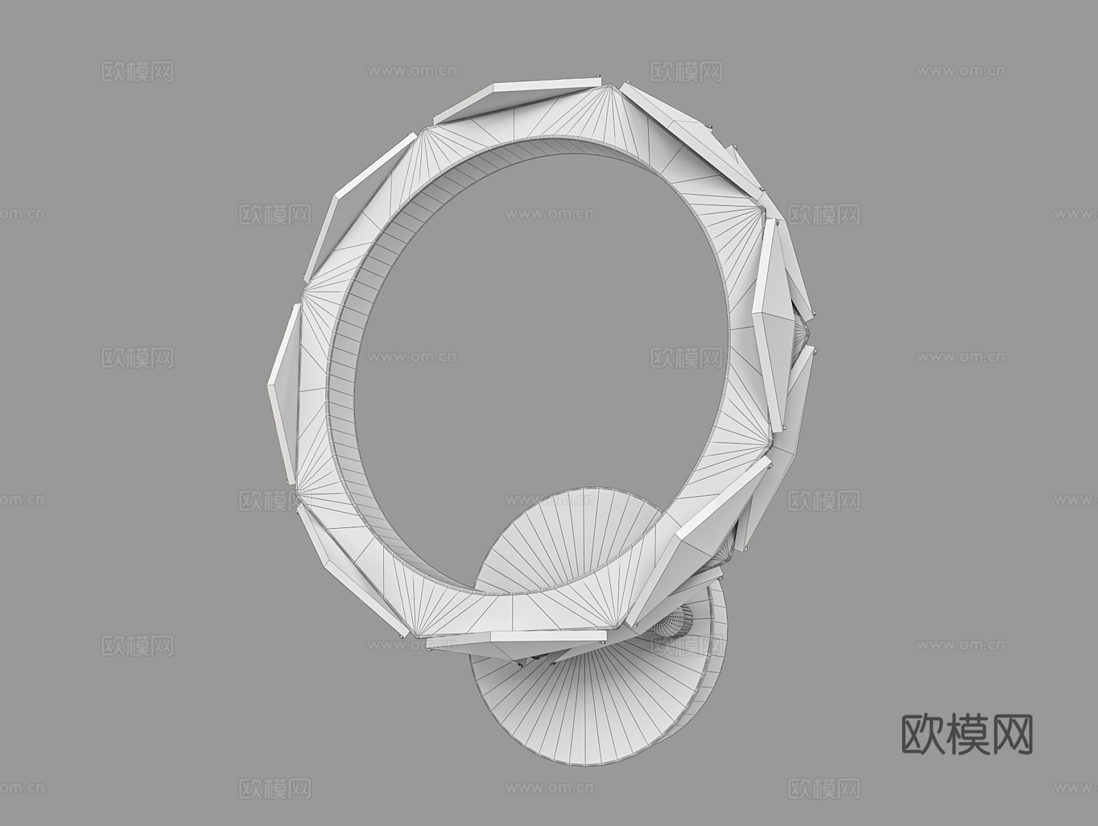 LampsShop 轻奢壁灯3d模型下载（渲染图3）