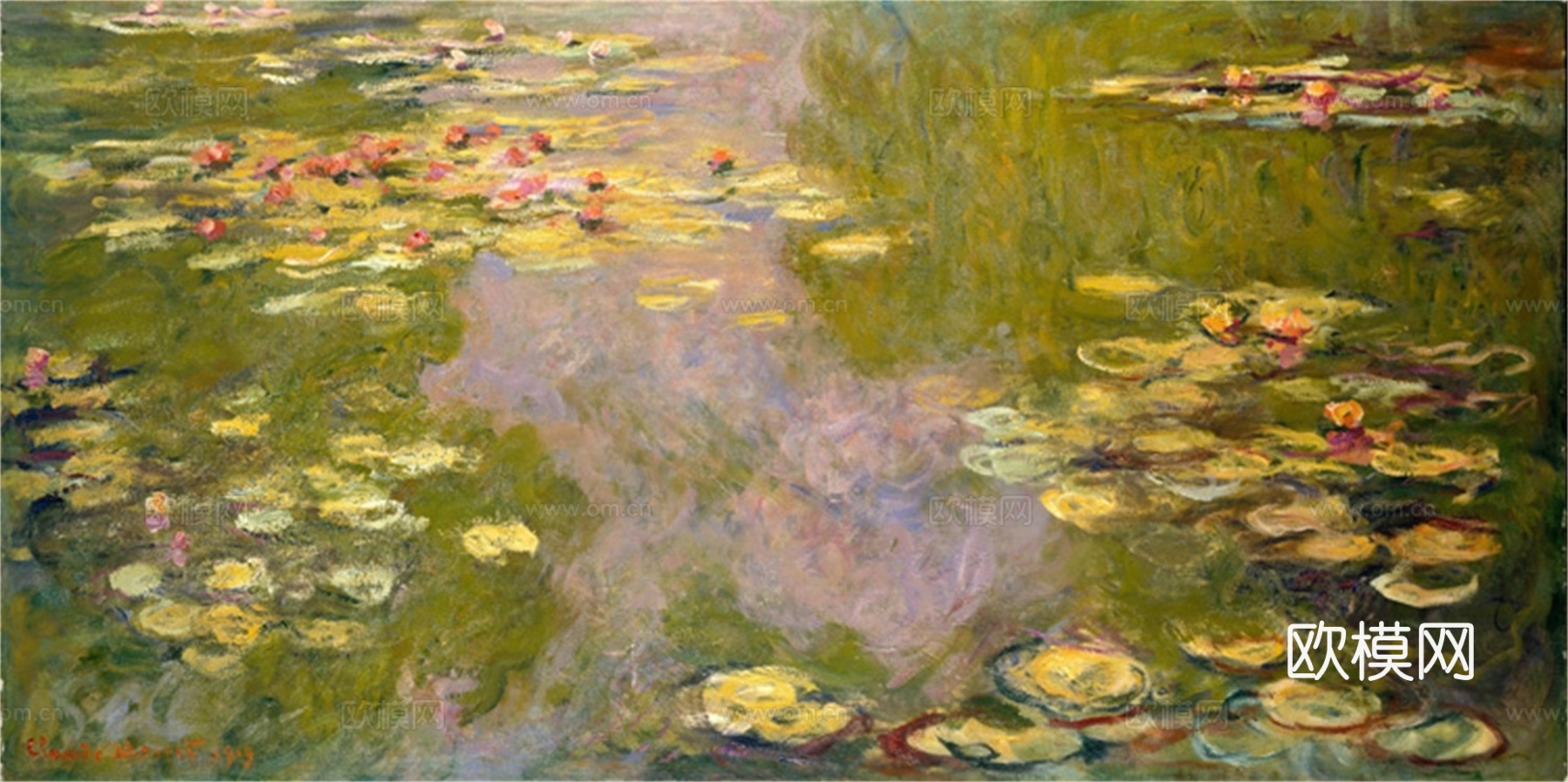 莫奈印象派绘画作品，世界经典名画380Клод Моне -