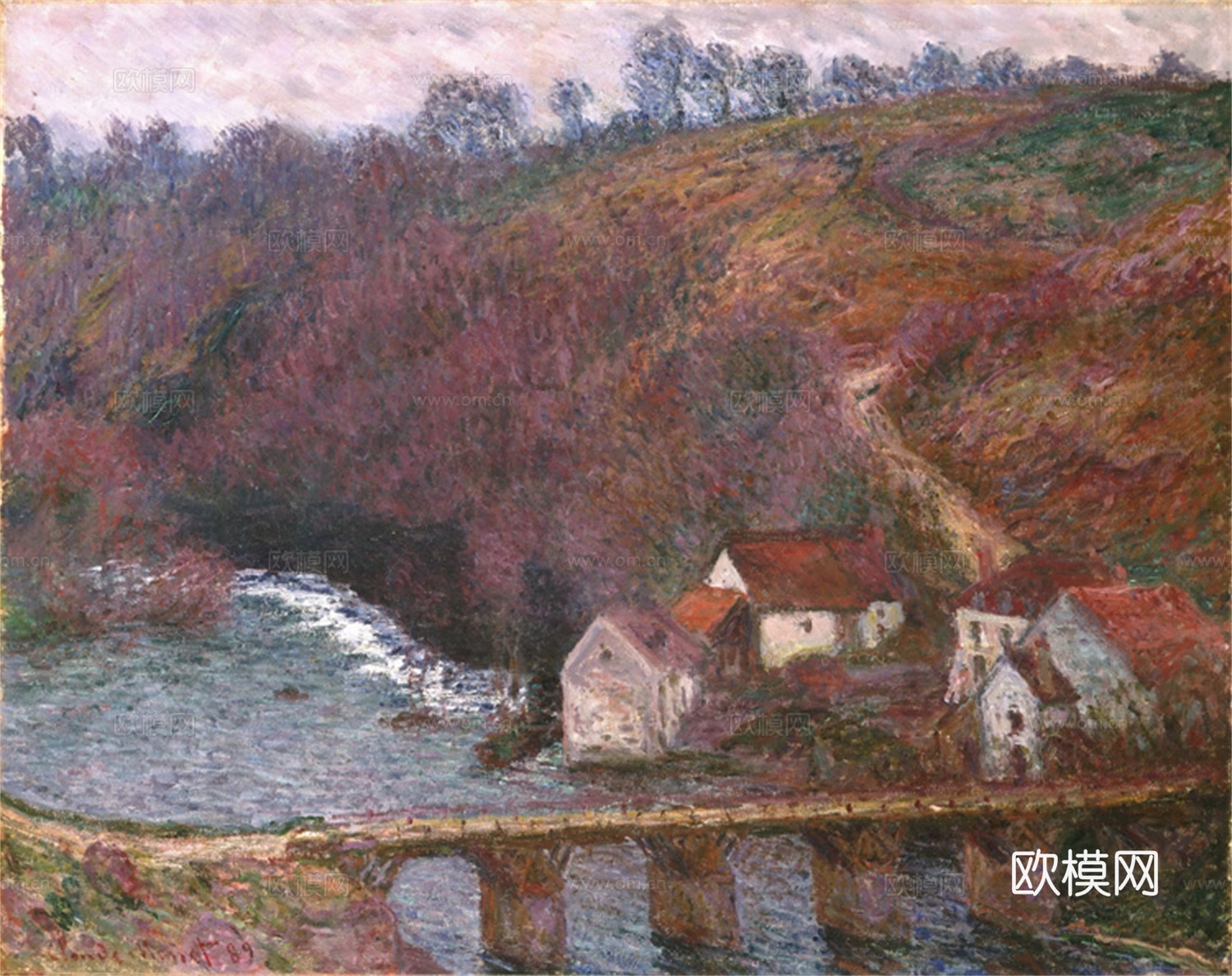 莫奈印象派绘画作品，世界经典名画57840-926 -- T