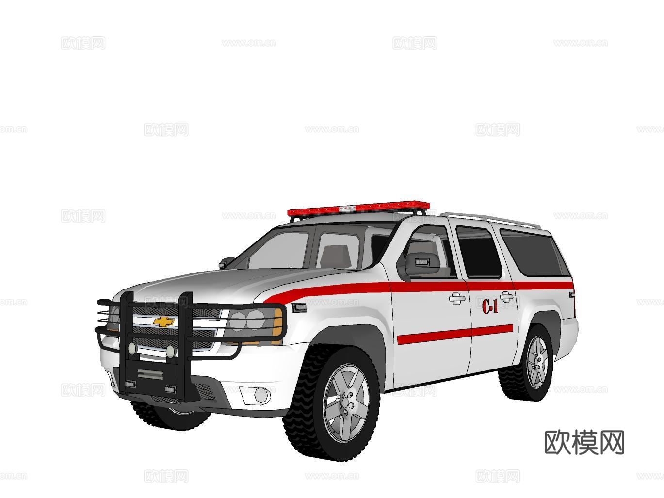 汽车su模型下载（渲染图2）