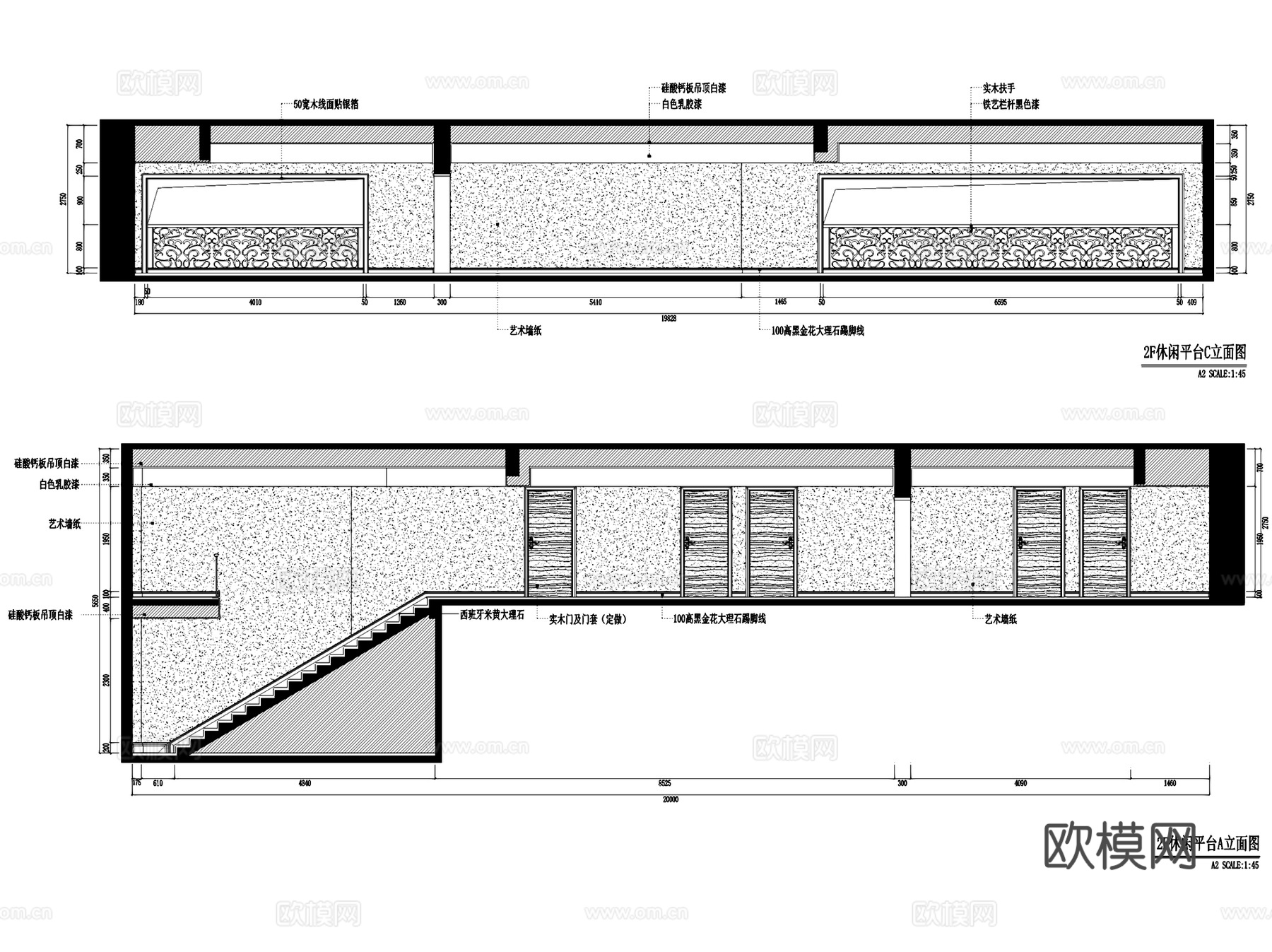 湖南株洲兆富佳园售楼处室内工装CAD施工图cad施工图