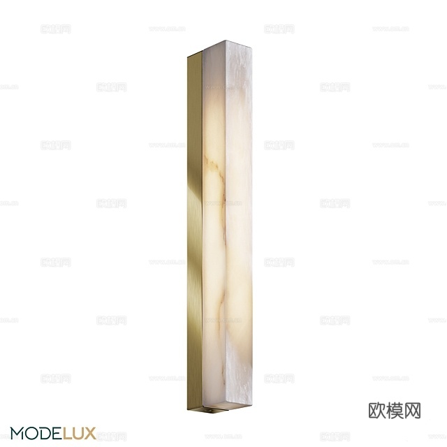 MODELUX 轻奢条形壁灯3d模型下载（渲染图1）