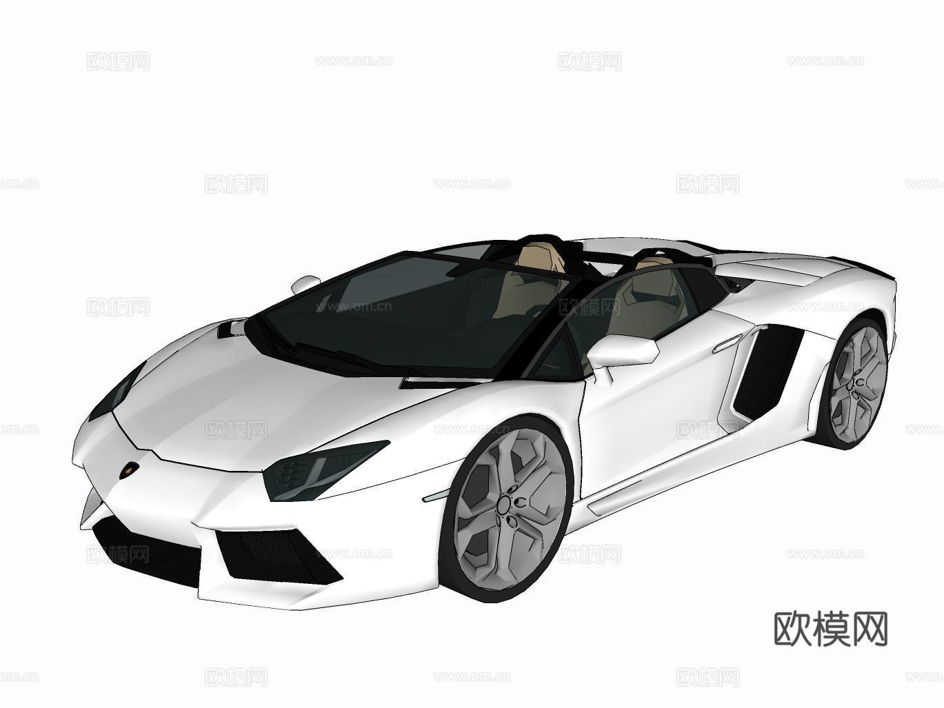 汽车su模型下载（渲染图2）