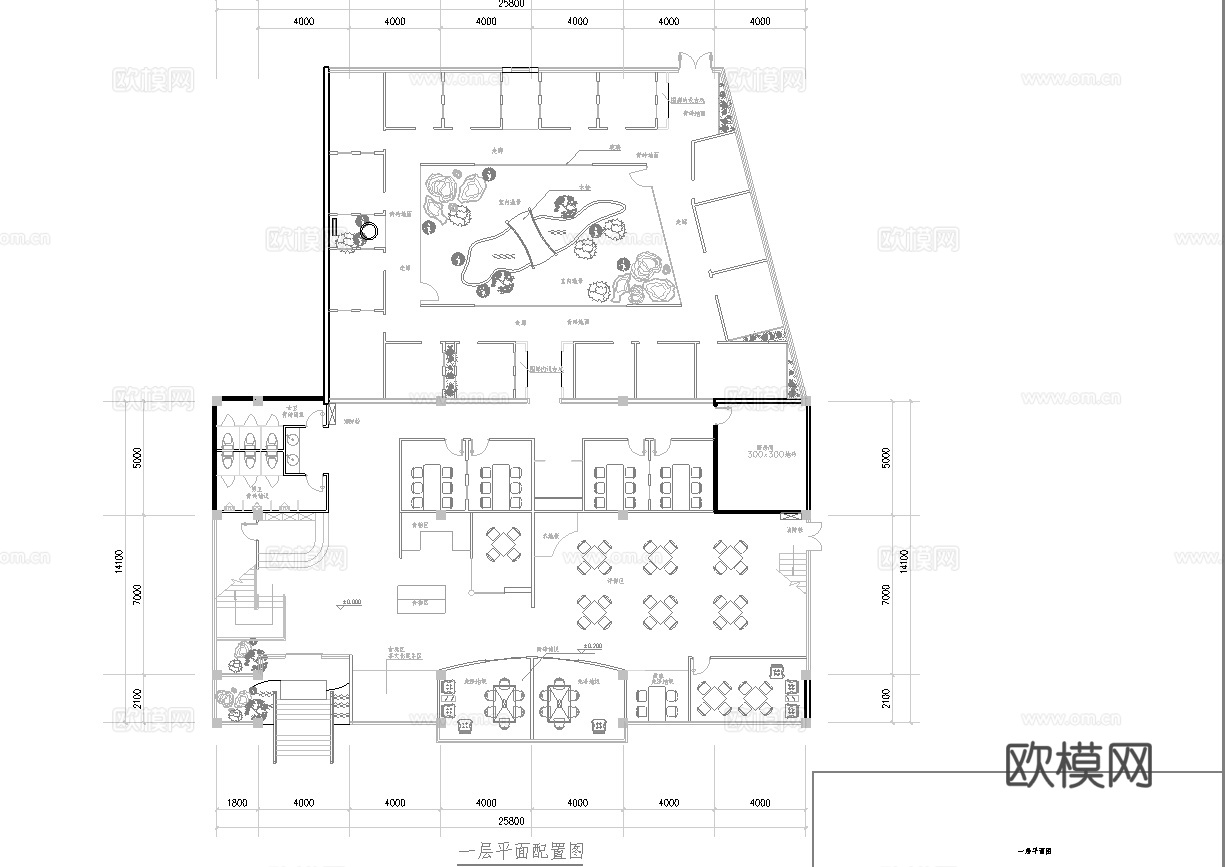 茶楼 茶馆  最新全套施工图合集cad施工图