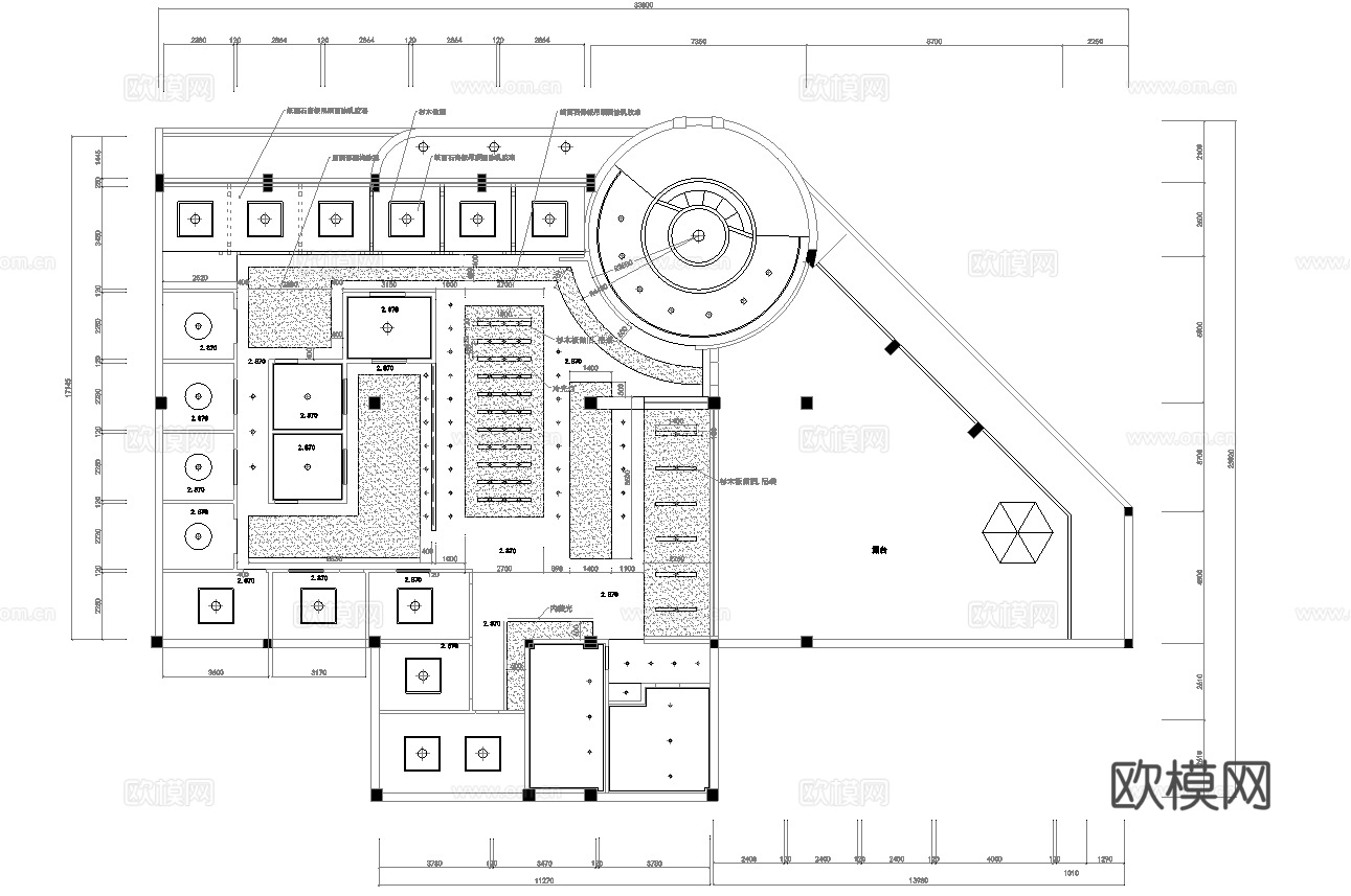 茶楼 茶馆  最新全套施工图合集cad施工图