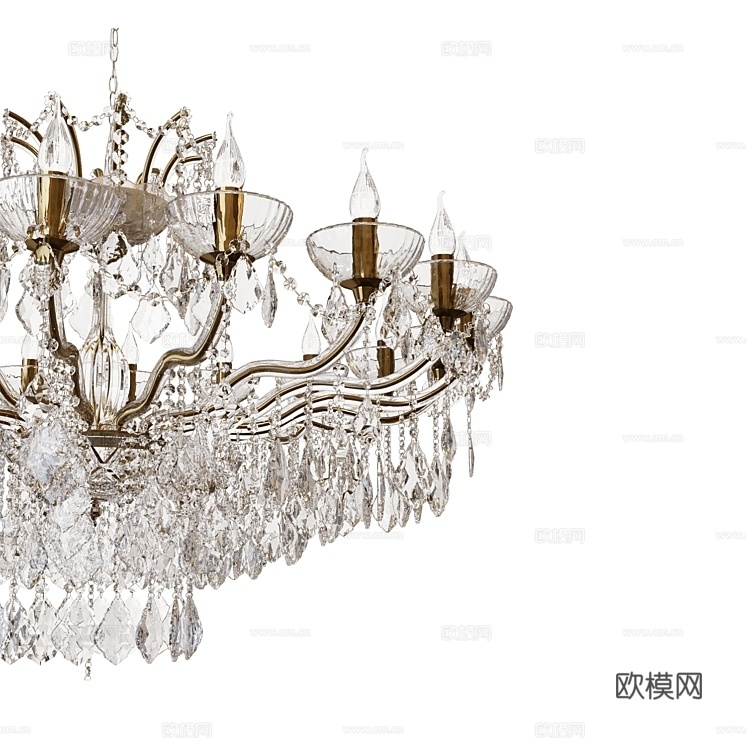 MODELUX 水晶吊灯3d模型下载（渲染图4）