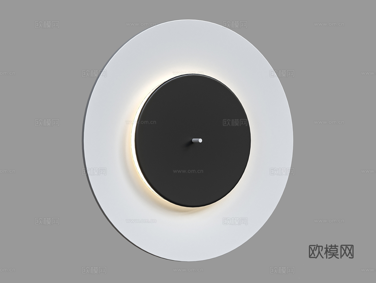 LampsShop 圆形壁灯3d模型下载（渲染图1）