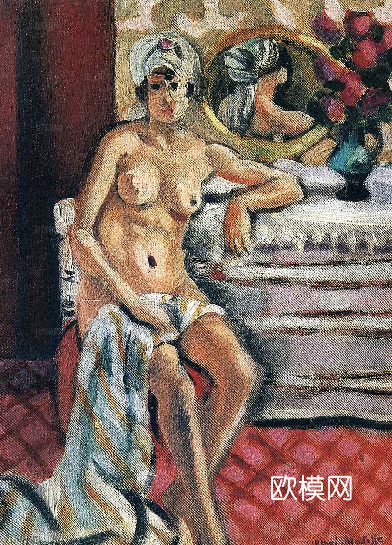 马蒂斯野兽派绘画作品，现代世界经典名画，抽象画064 马蒂斯下载