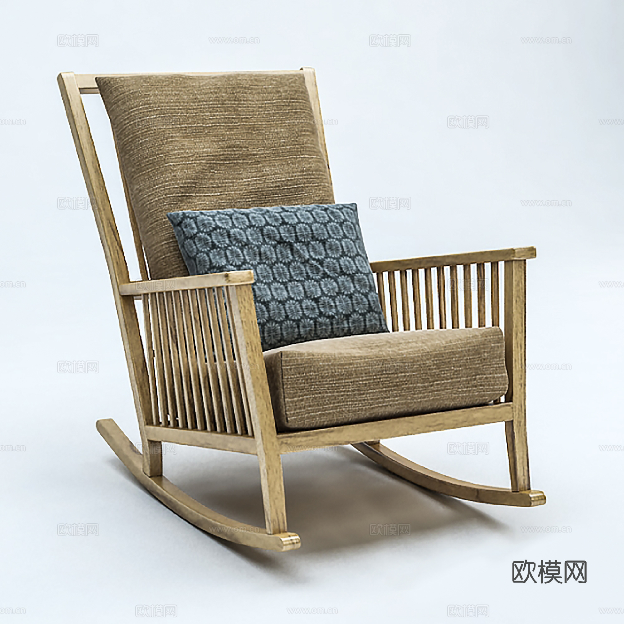 现代休闲椅子3d模型下载（渲染图1）