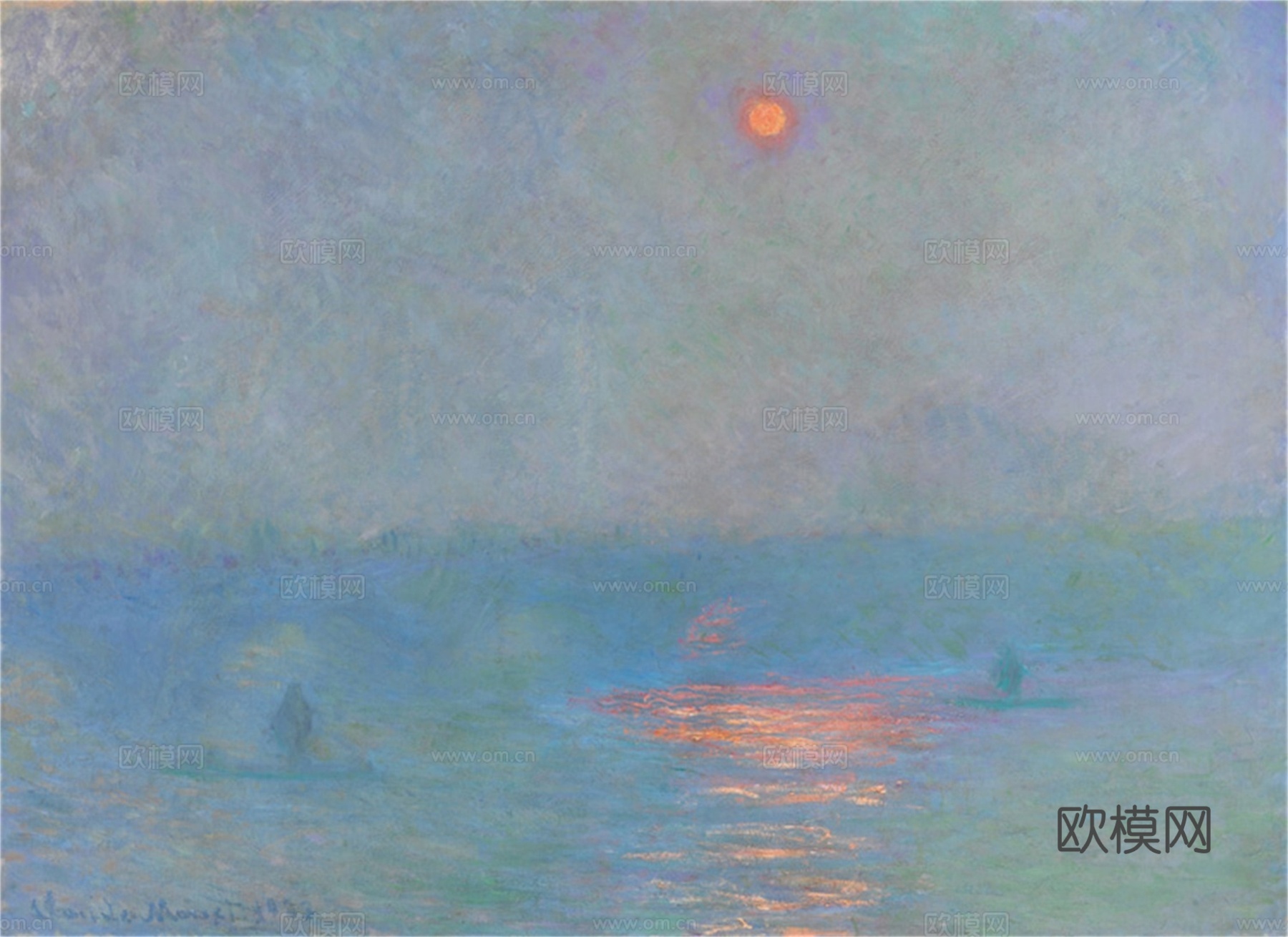 莫奈印象派绘画作品，世界经典名画54Houses of Pa