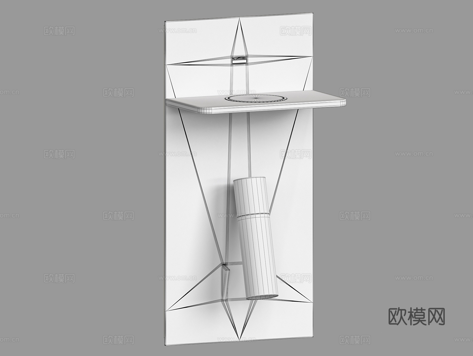 LampsShop手机支架 床头壁灯 阅读灯3d模型下载（渲染图3）