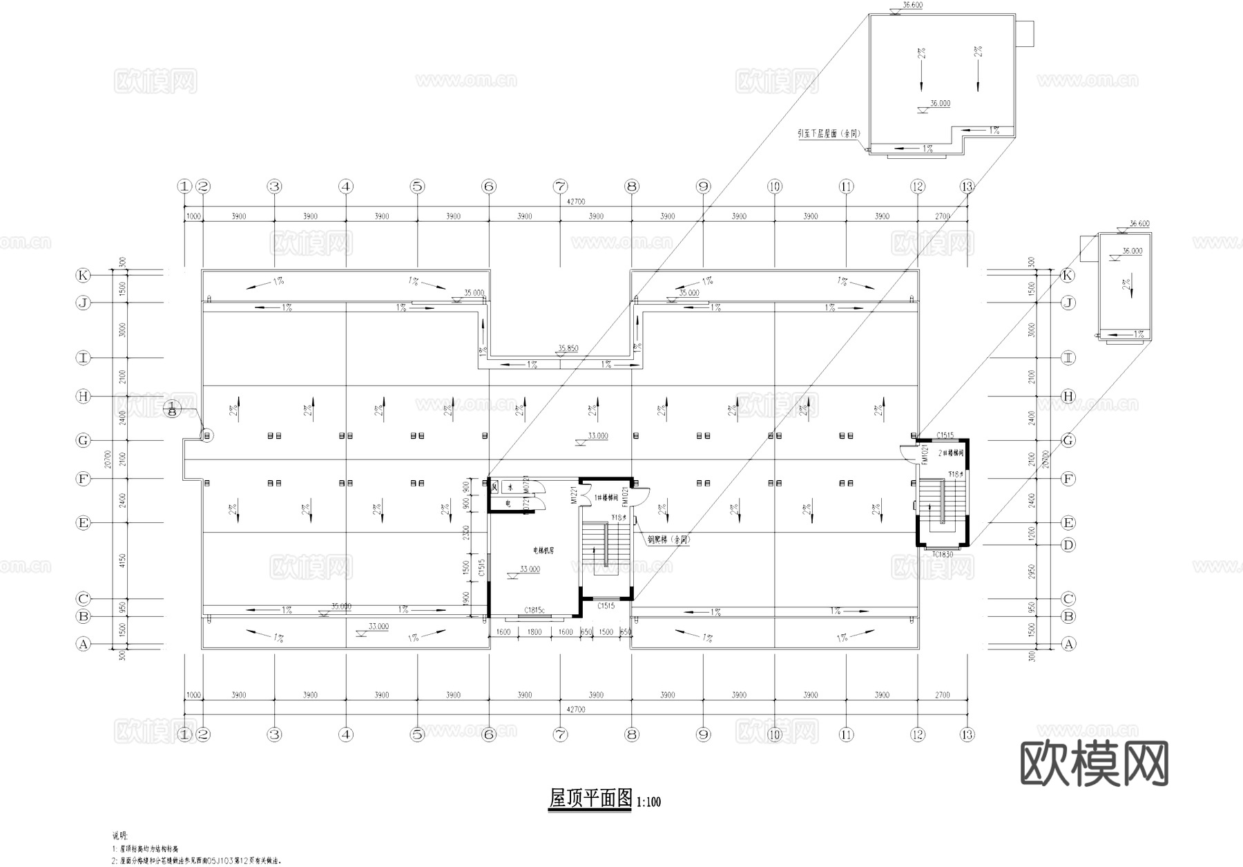 高层公寓宿舍楼建筑CAD施工图cad施工图