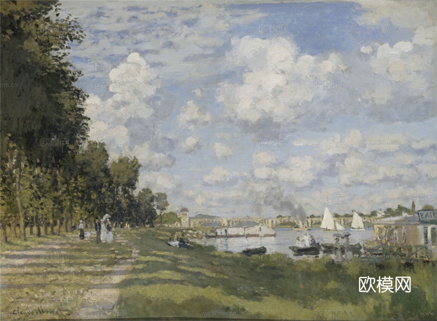 莫奈印象派绘画作品，世界经典名画-克劳德