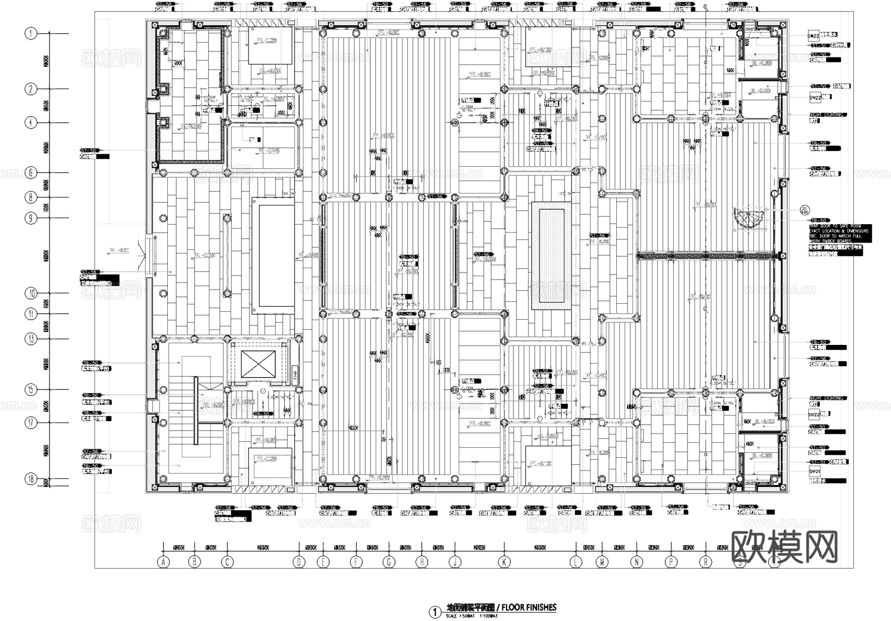 民宿酒店室内工装CAD施工图cad施工图